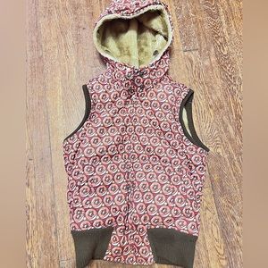 aeropostale faux fur lined puffer vest